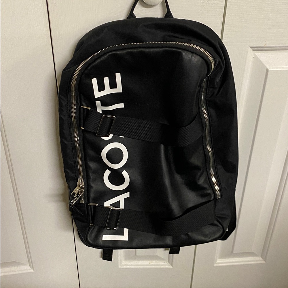 Lacoste Black Backpack Good used condition